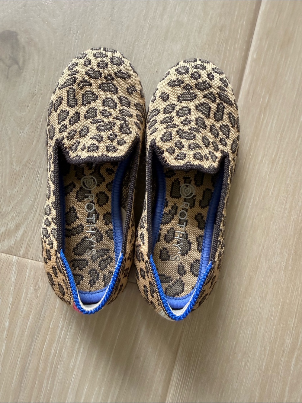 Kids Rothy’s Leopard Print Slip-On Shoes - Tan & Black